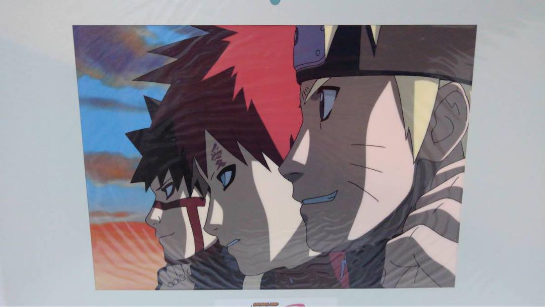 セル画　NARUTO 疾風伝　ナルト　我愛羅　カンクロウ　原画　動画　砂の国救出