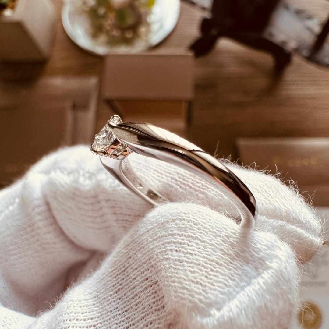 ◇ブルガリ◇新品仕上済 デディカータ ア ヴェネチア リング 6号 0.30CT 画像5