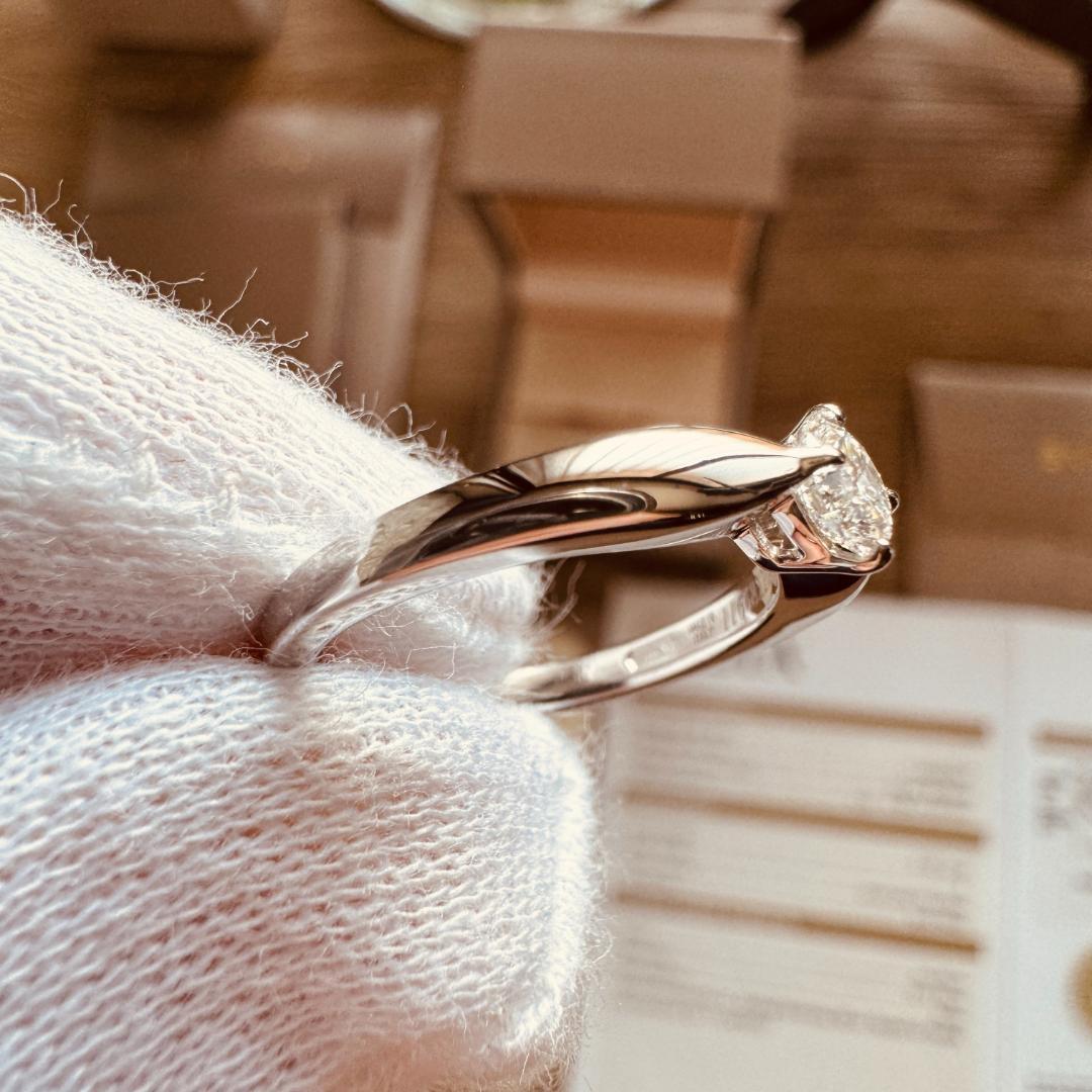 ◇ブルガリ◇新品仕上済 デディカータ ア ヴェネチア リング 6号 0.30CT 画像6