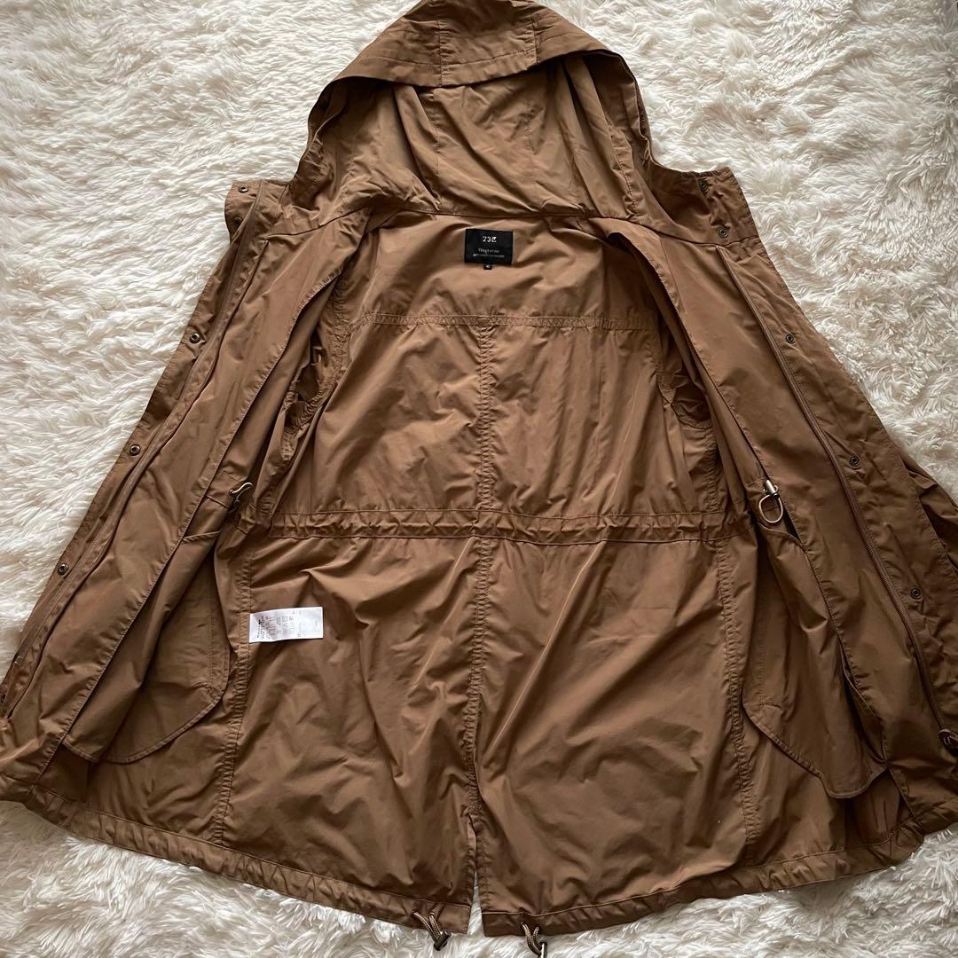 23区 モッズコート ダウンライナー キャメル ブラウン 40 洗える 23区 モッズコート ダウンライナー キャメル ブラウン 40 洗える