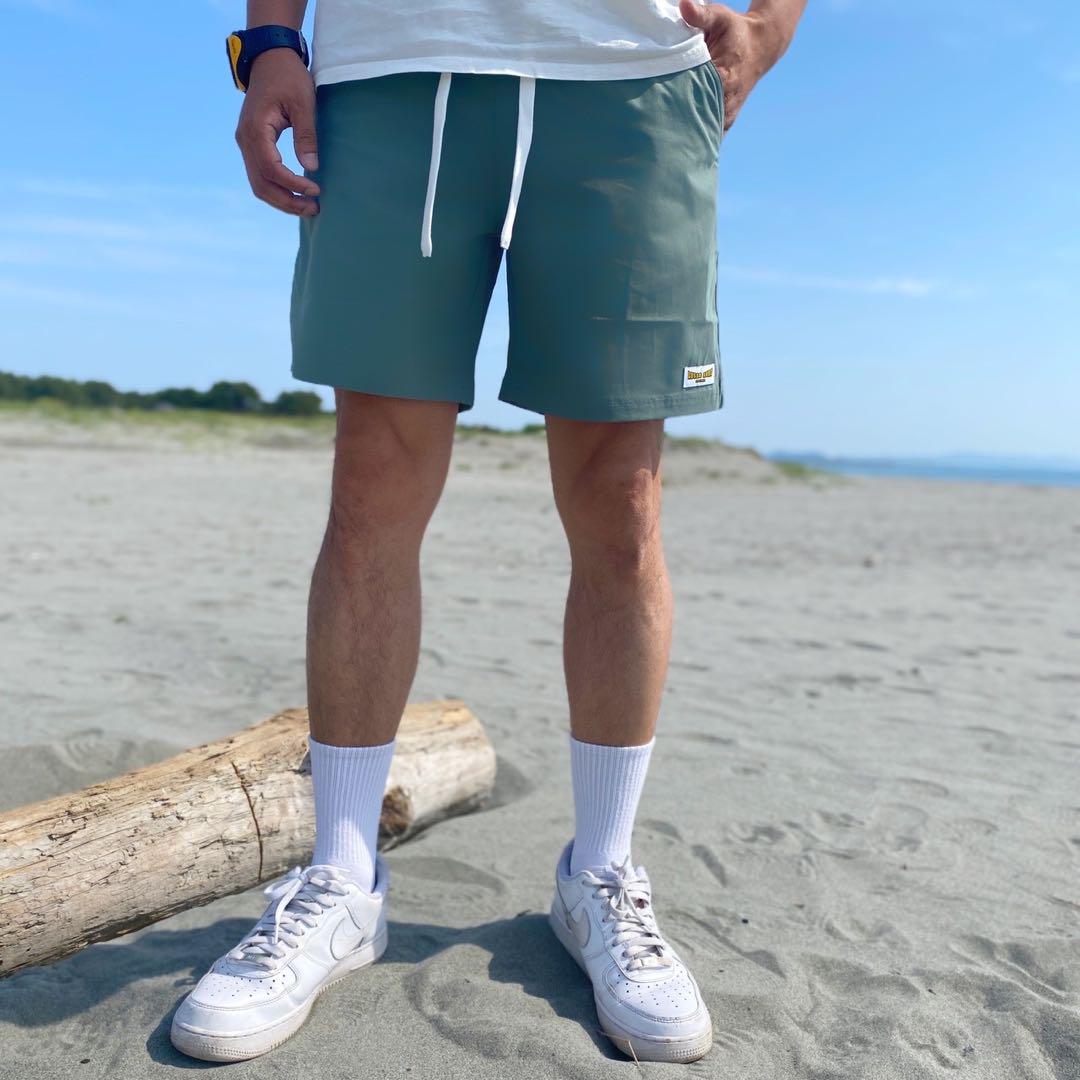 夏コーデ☆LUSSO　SURF　ハーフパンツ　カーキ　水着　Lサイズ