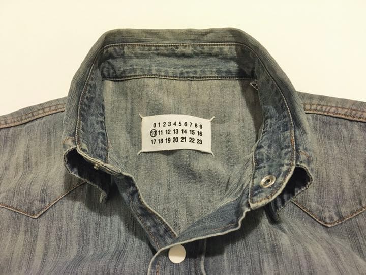 マルタンマルジェラ 2011年AWデニムウェスタンシャツ (メゾン