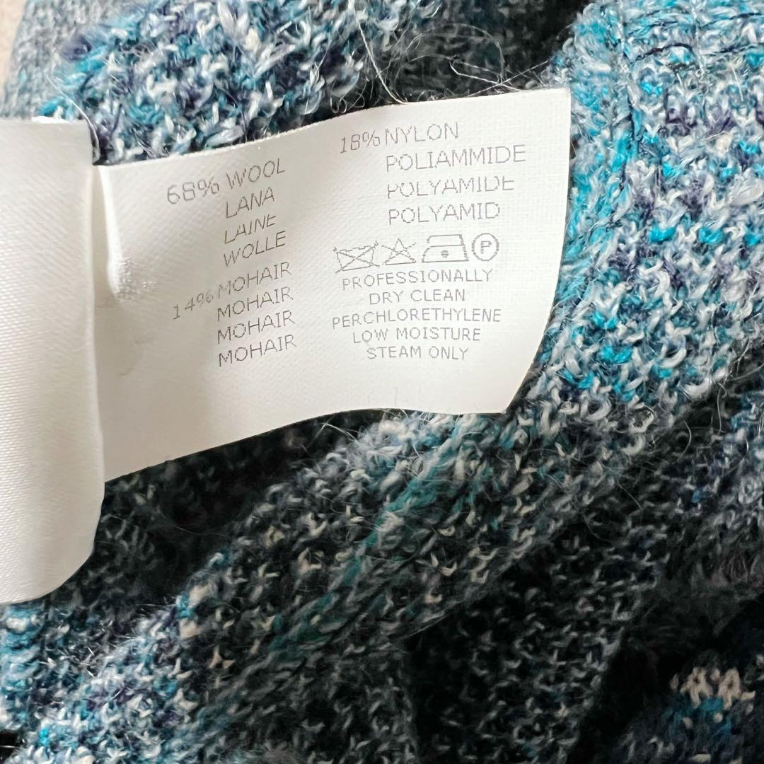 希少★Missoni ミッソーニ イタリア製 総柄 オーバーサイズ カーディガン