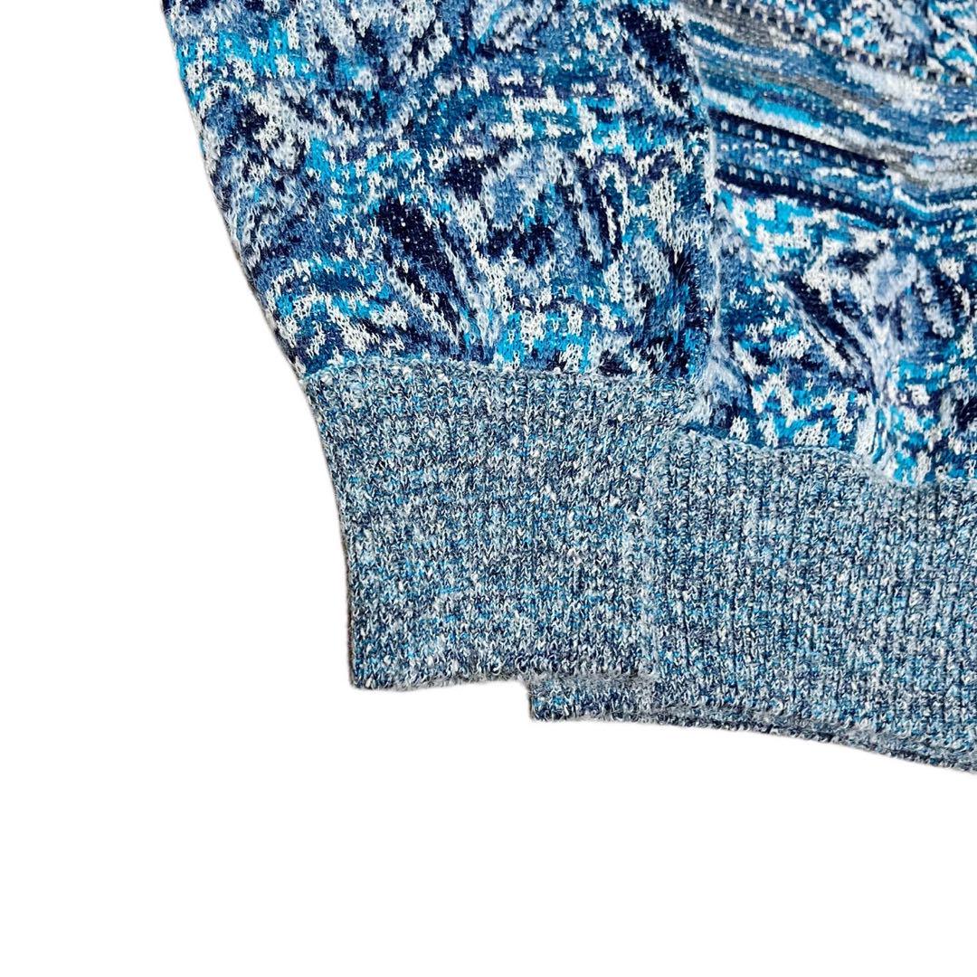 希少★Missoni ミッソーニ イタリア製 総柄 オーバーサイズ カーディガン