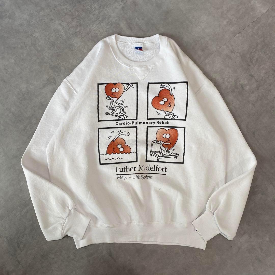 ラッセルアスレチック 90s 古着 ヴィンテージ usa アメリカ製 スウェット Russell Athletic - 90s USA製 ラッセル ヴィンテージスウェット