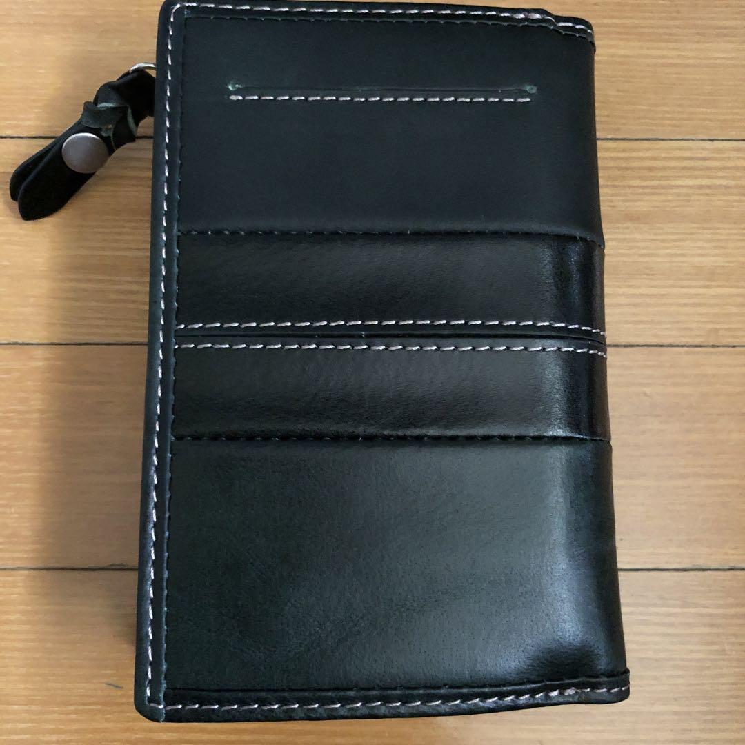 1963様専用 新品未使用 MOUSTACHE ブラック 二つ折り財布 箱付き