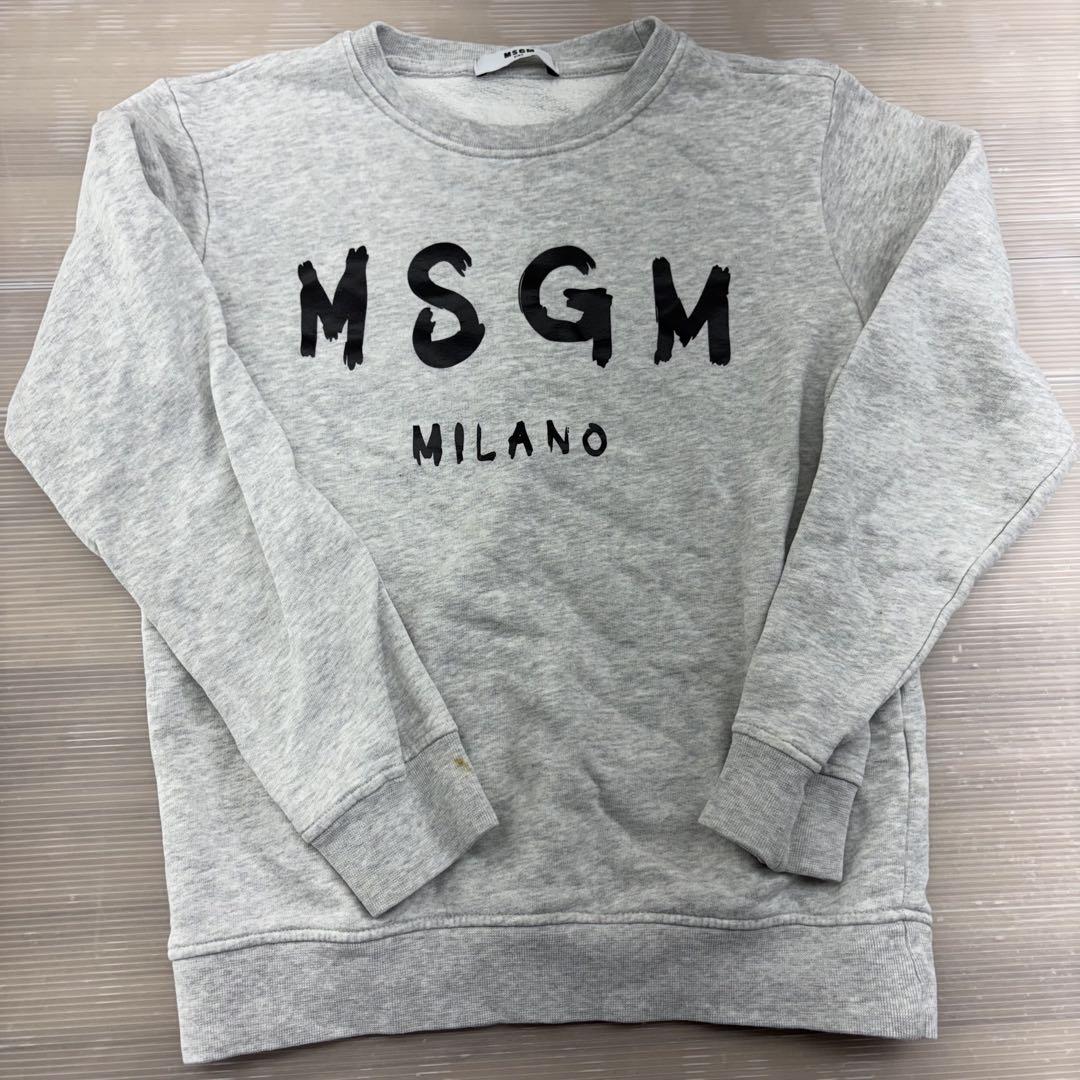 MSGM kids グレー トレーナー - メルカリ