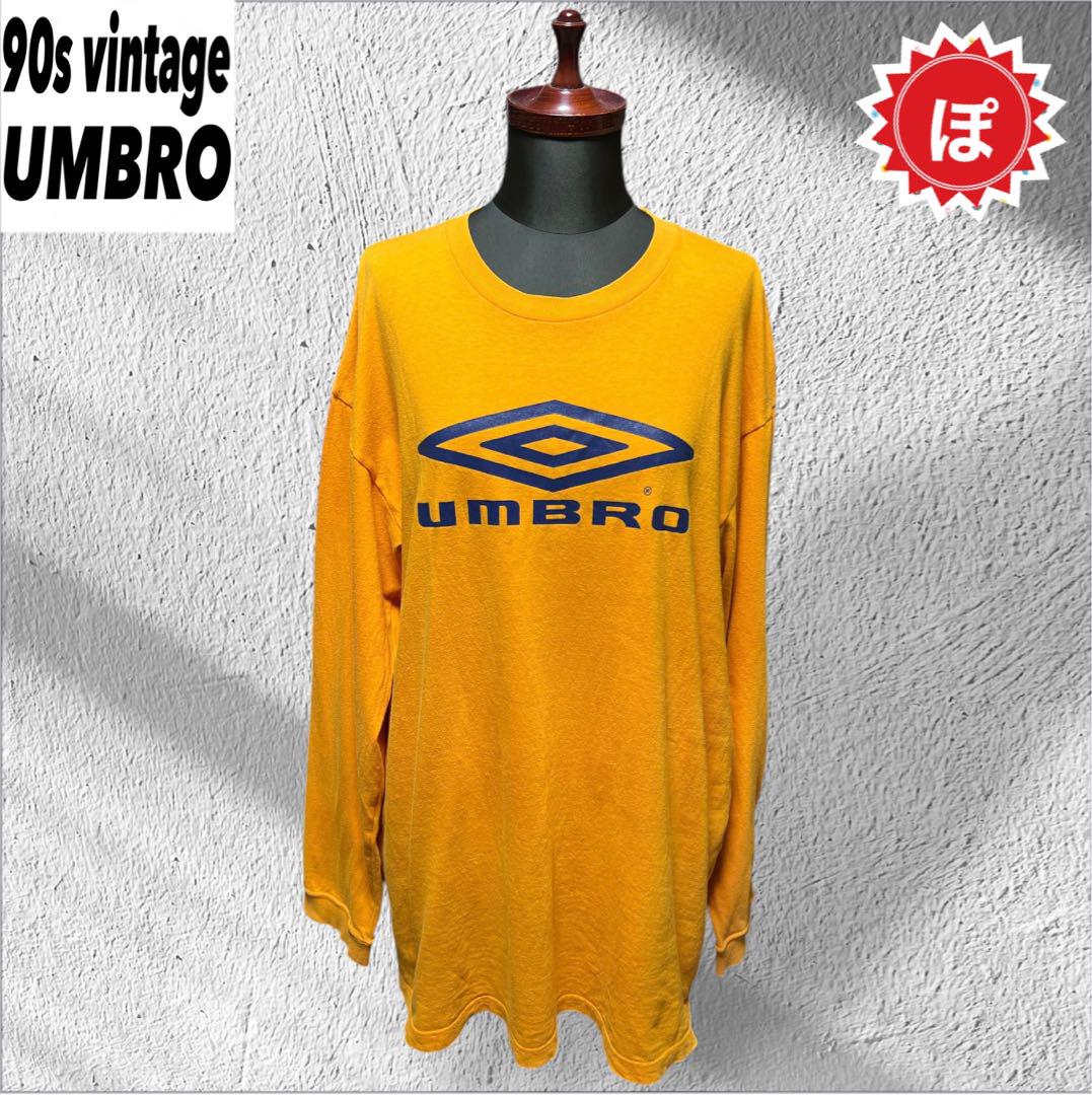 ✅90s vintage UMBRO logo L/S tee old