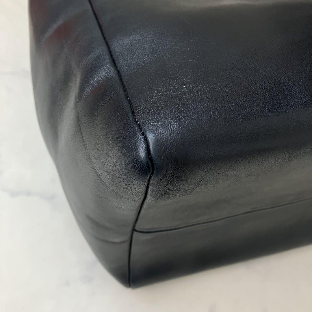 HIROFU✨ヒロフ トートバッグ ネイビー レザー