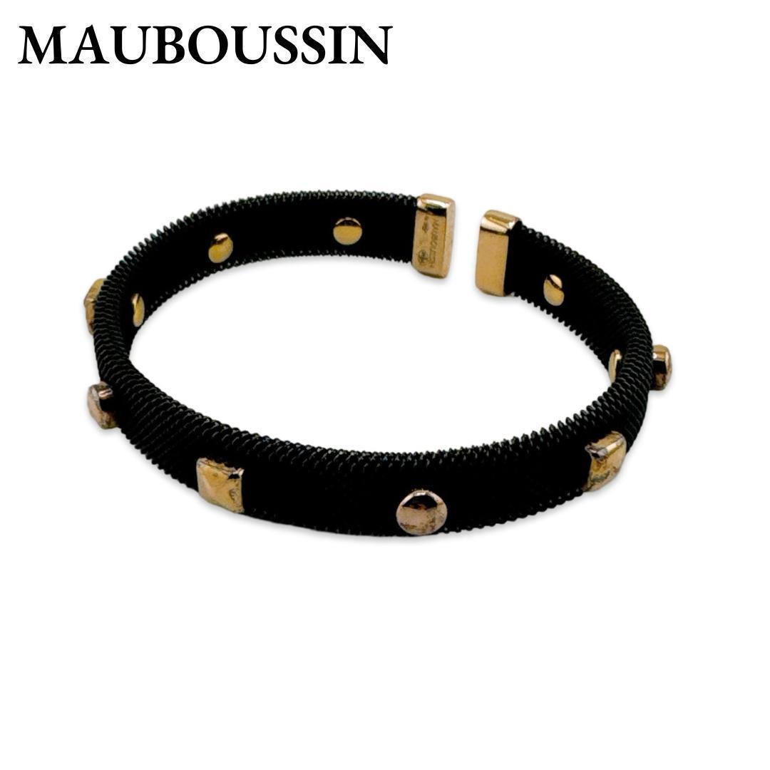 ★モーブッサン バングル ルート ドゥ トア ブレスレット ブラック ゴールド★