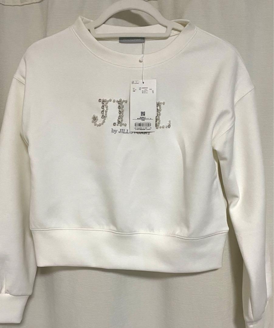 JILL by JILL STUART ビジュー刺繍ロゴスウェット