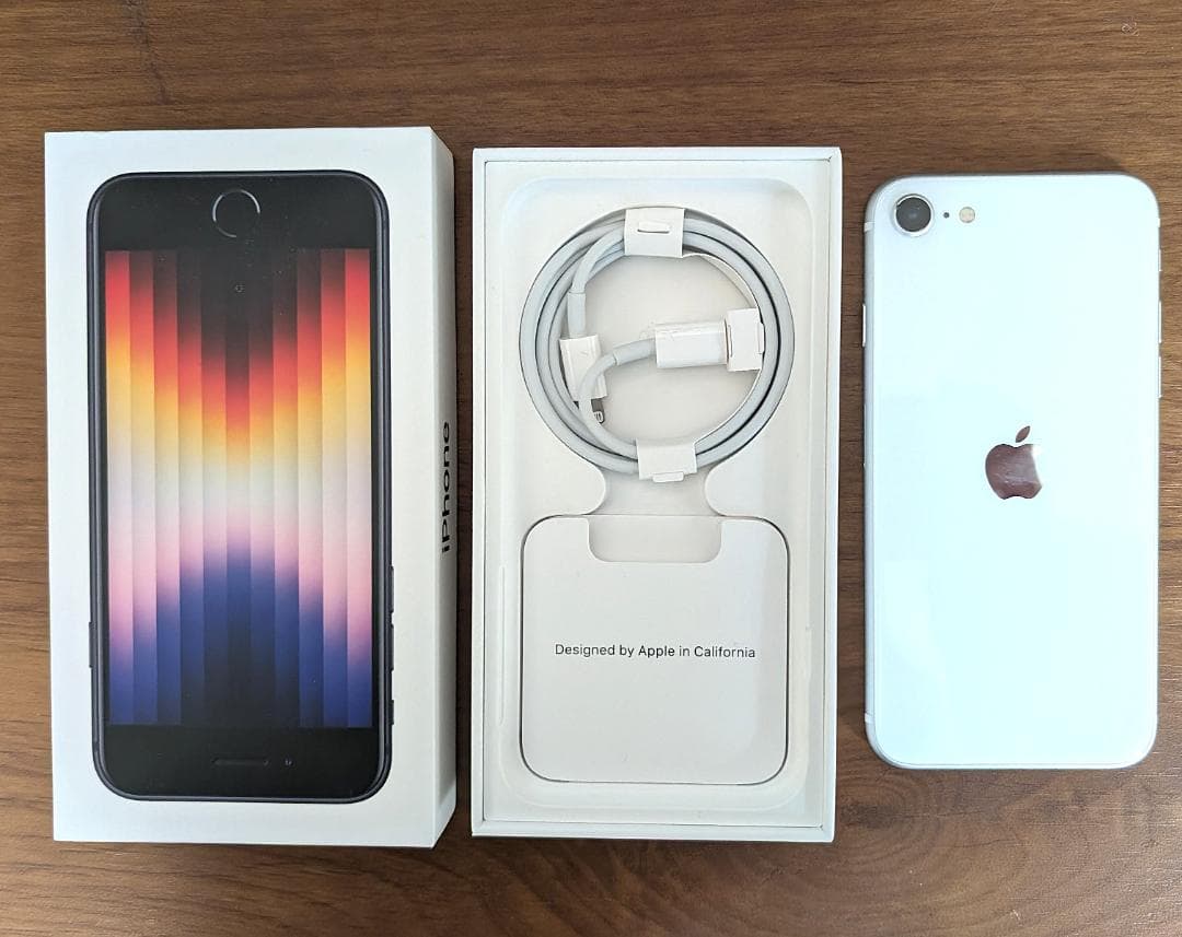 【美品】 iPhone SE2 64GB BT最大容量91% 箱 充電ケーブル付