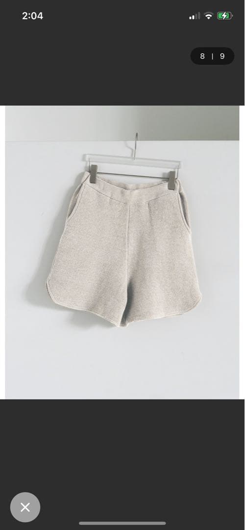anuke ニットショートパンツS