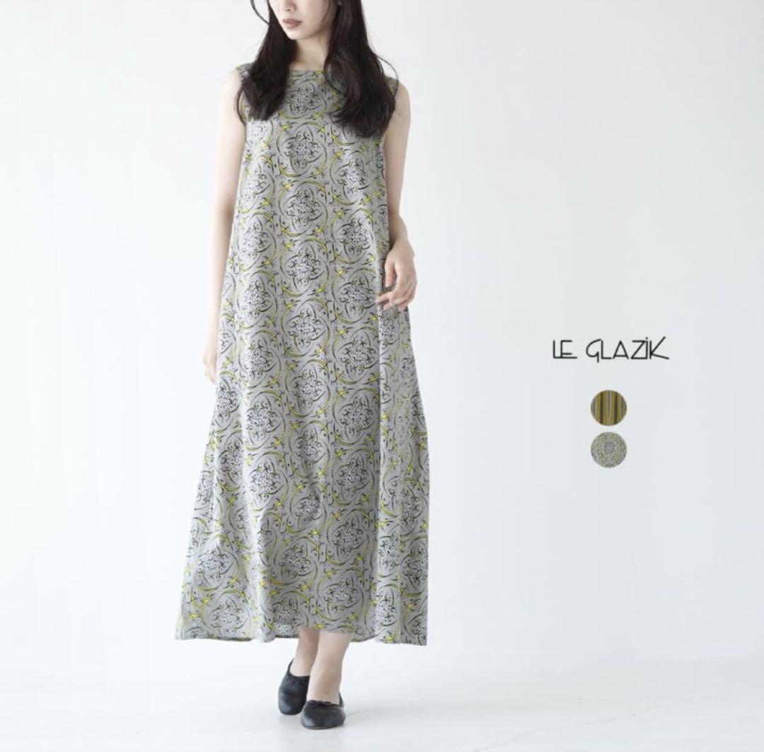 LE GLAZIK ノースリーブロングワンピース ワンピース