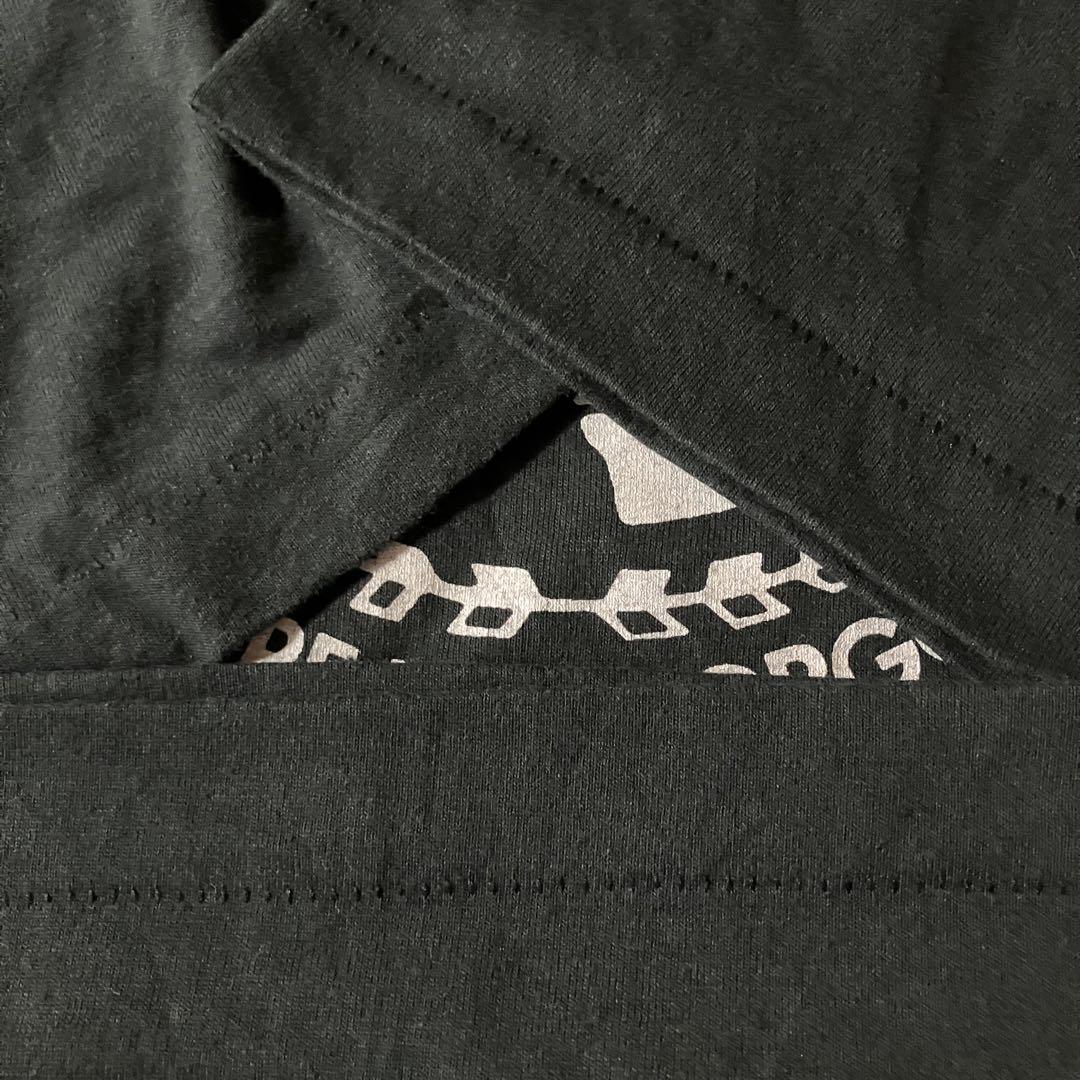 USA製90年代フルーツオブザルームTHE WALL希少ロゴTシャツ黒Tシングル