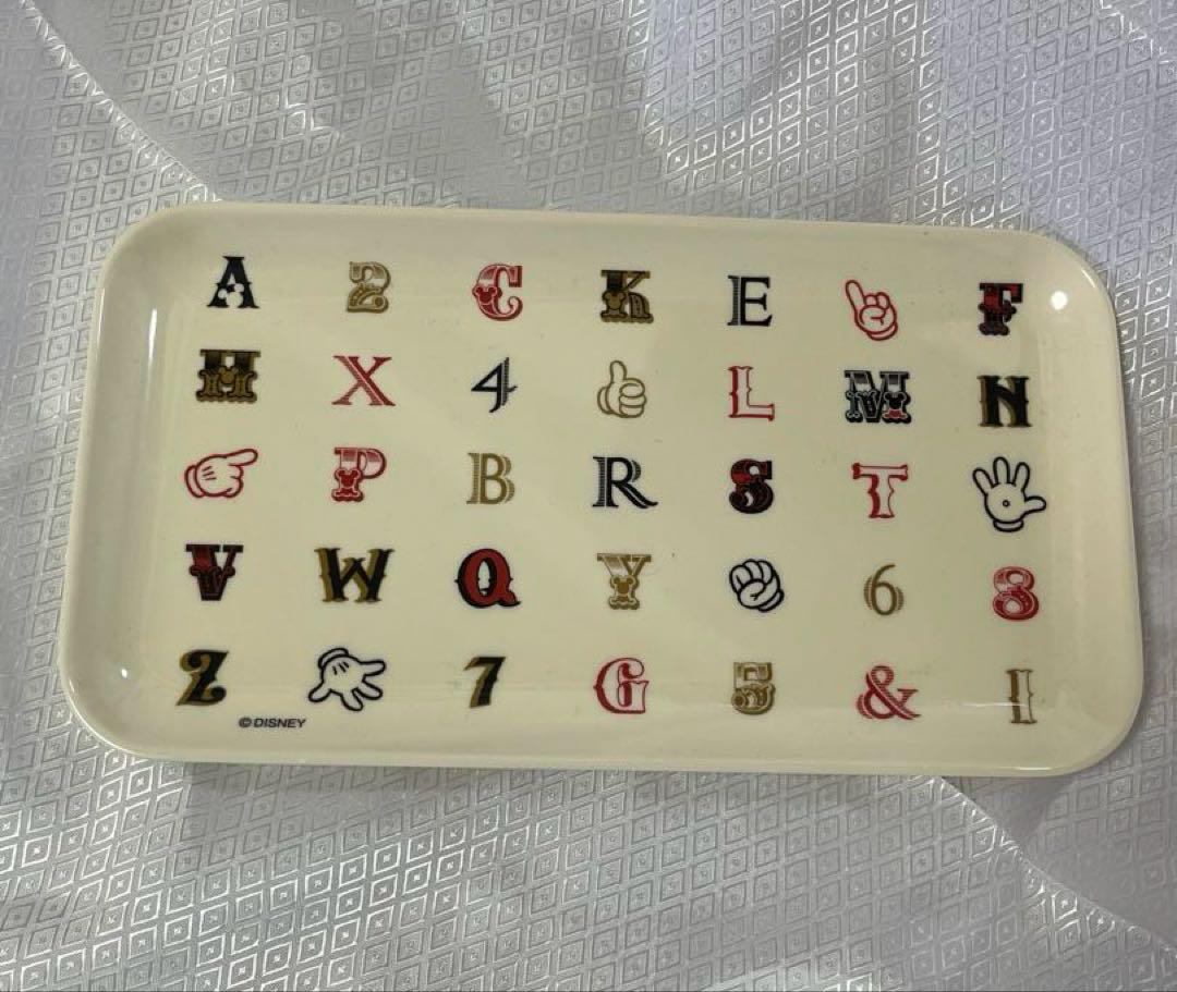 ディズニー アルファベット トレイ 新品