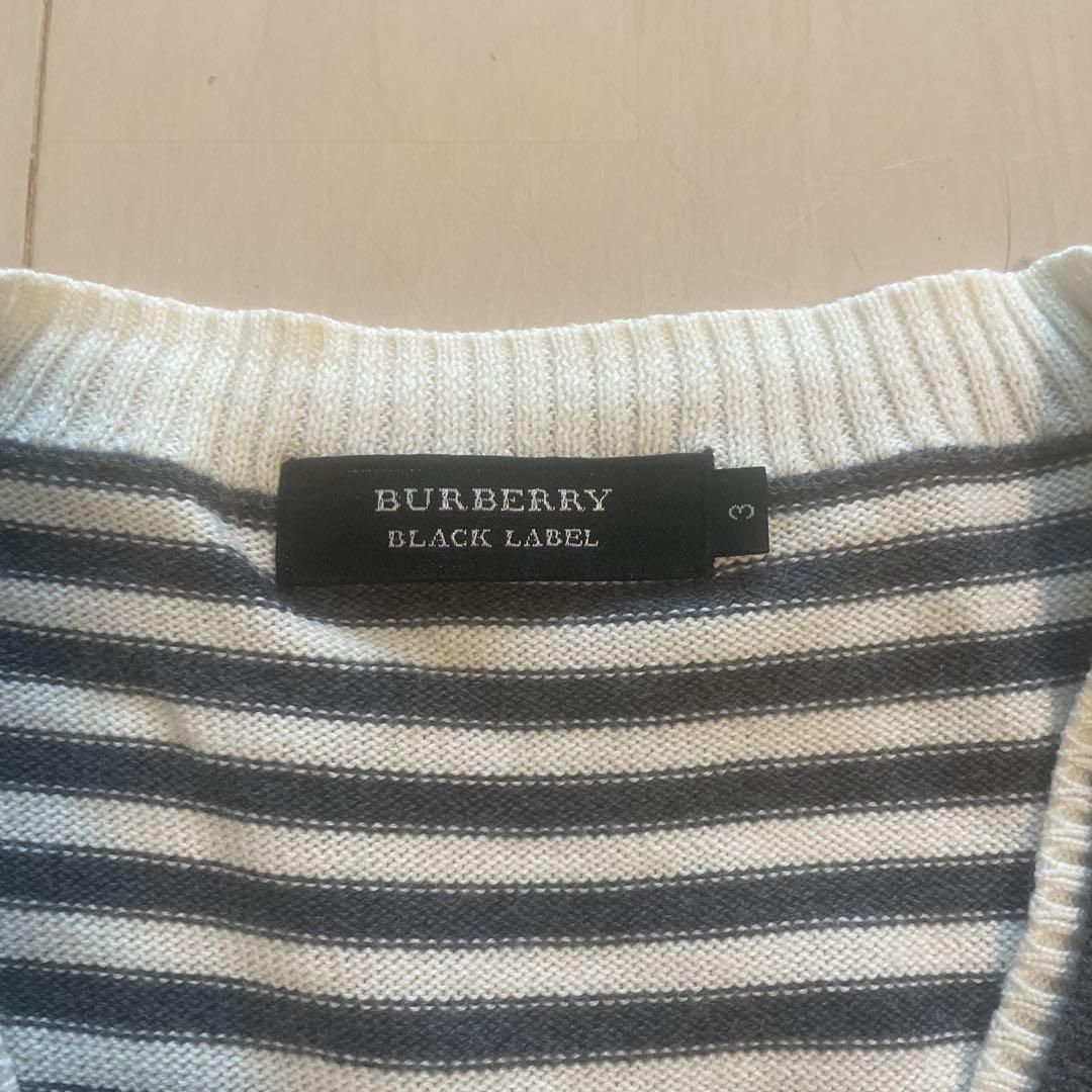 BURBERRY BLACK LABEL ストライプセーター サイズ3