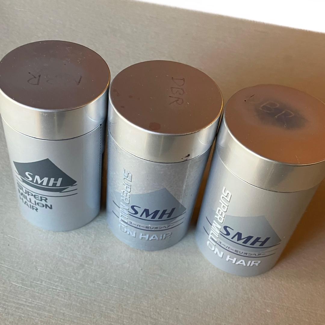 スーパーミリオンヘアー ミディアムブラウン 30g 3個+使用中途裸缶4個おまけ
