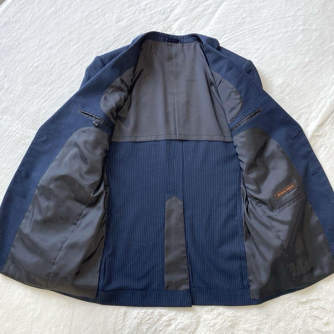 JOURNAL WORKS セットアップ 3ピース ネイビー ストライプ A6 JOURNAL WORKS セットアップ 3ピース ネイビー ストライプ A6