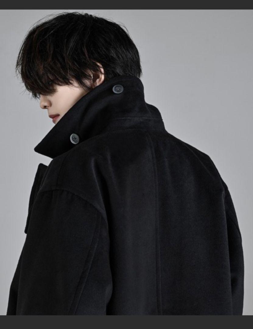Beaver melton overビーバーメルトンオーバーPコート small
