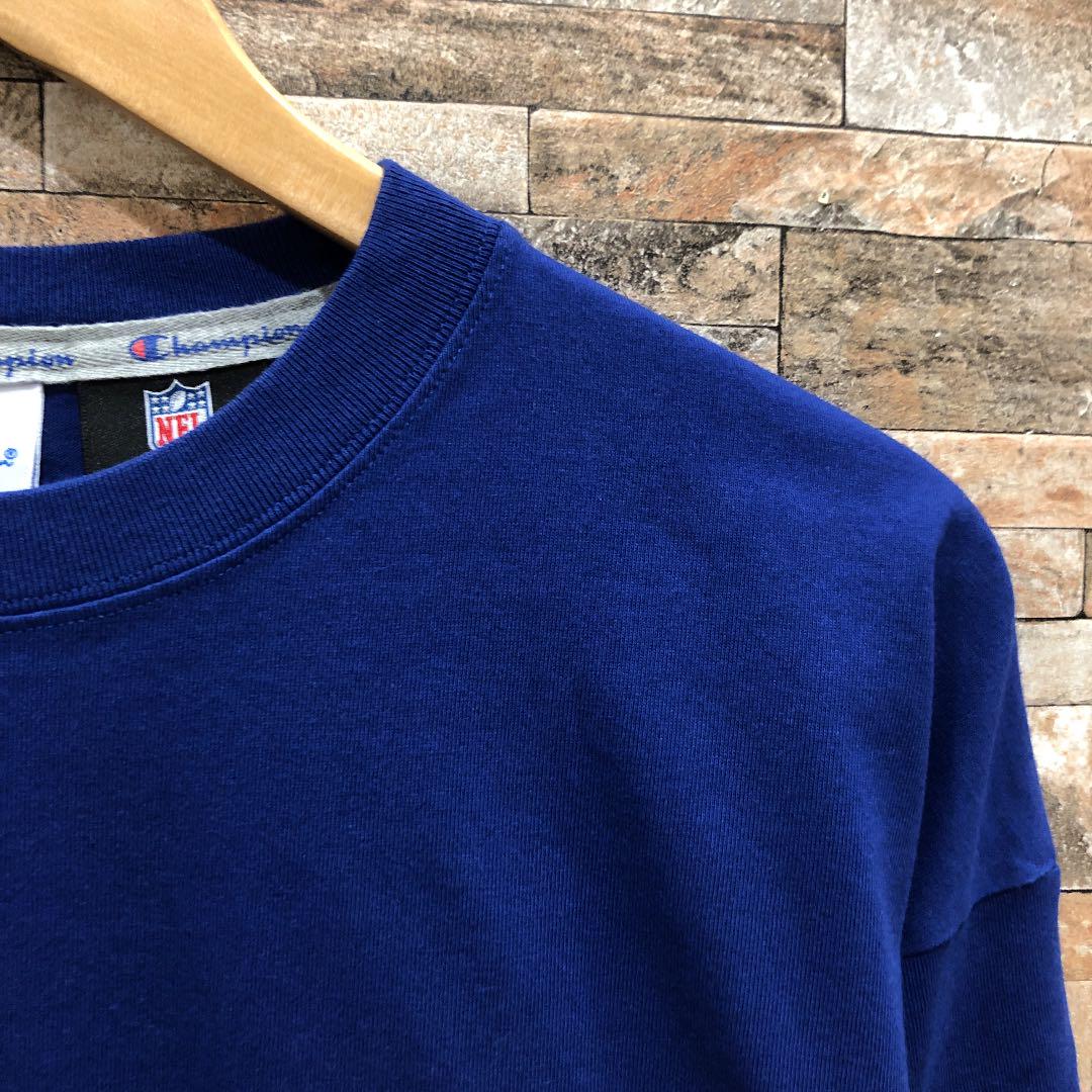 好評在庫あ チャンピオン ロングTシャツ M ダークブルー C3-U426 9lqDw-m22424973762 在庫得価