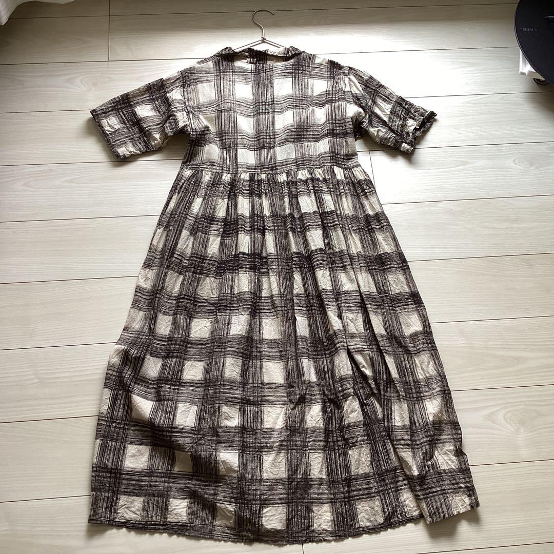 ポキプシー ブロックプリントボタンワンピース SIZE DECORATOM_COM_BR