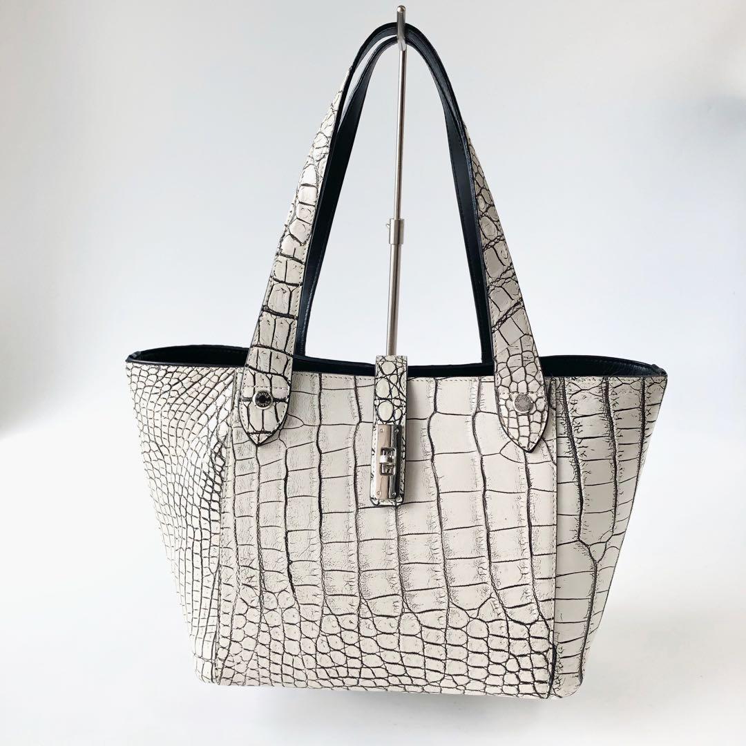 CROIXROYALクロワロワイヤル JRA クロコダイル トートバッグ　ハンド 31,395円