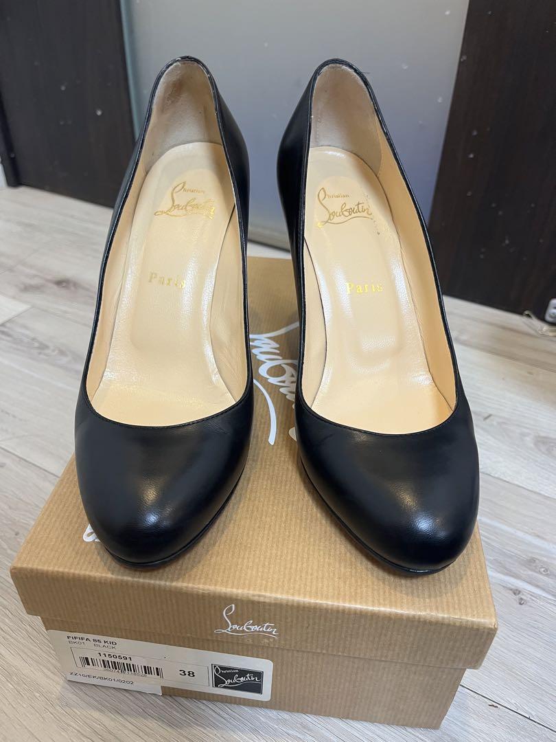 Christian Louboutin パンプス ブラック38 ルブタン