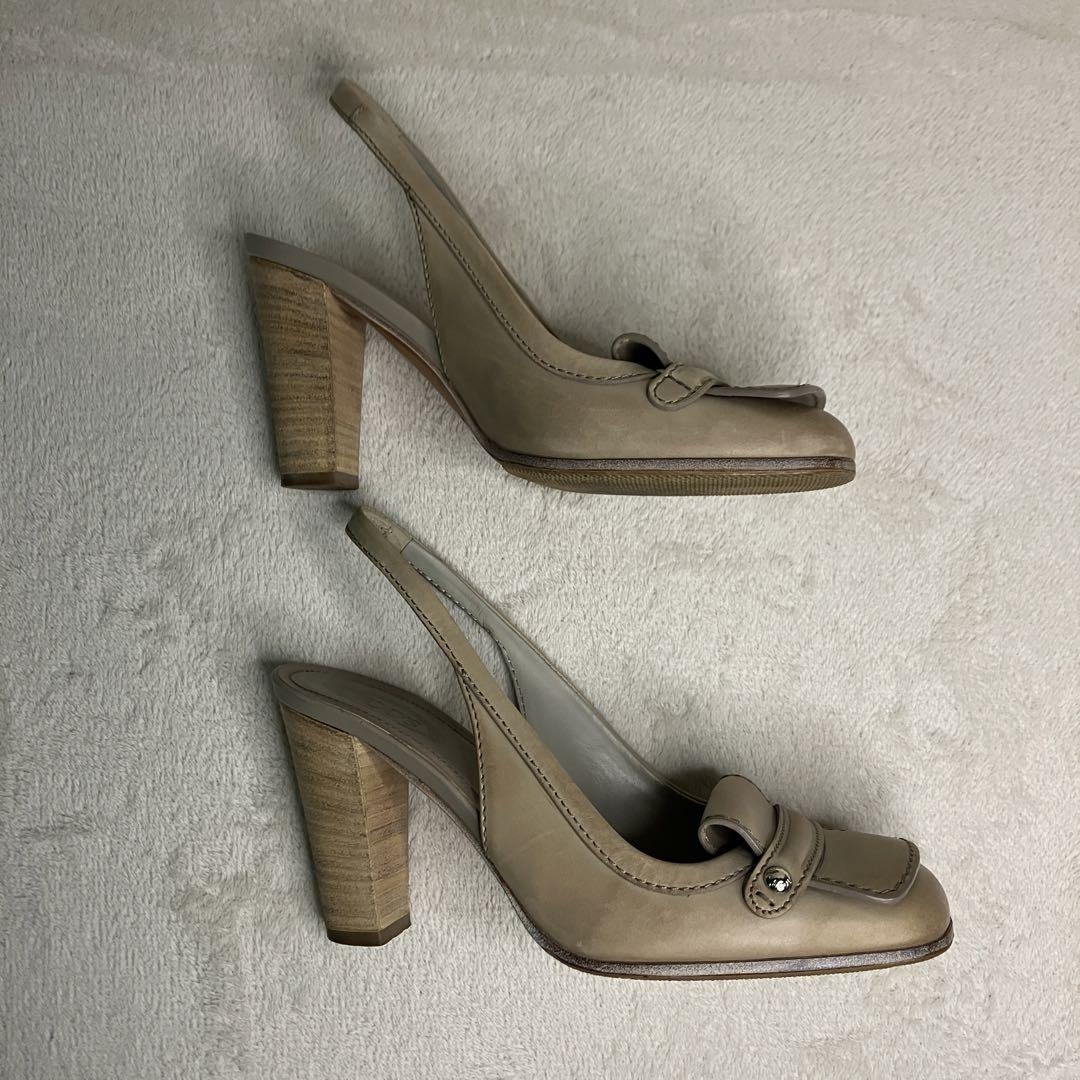 TOD’S トッズ レザー パンプス ハイヒール 36.5 23.5cm