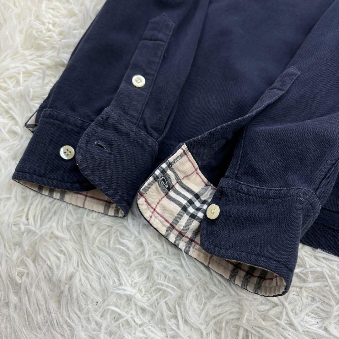 ✨大人気✨BURBERRY LONDON バーバリーロンドン長袖ポロシャツ XL