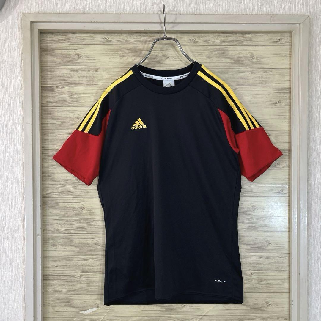 【2012年】アディダス サッカー ゲームシャツ ユニフォーム ドイツカラー黒L