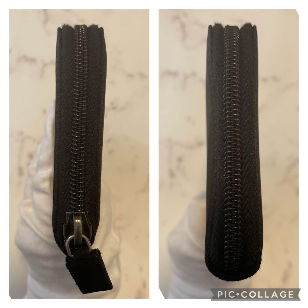 プラダ　長財布　ラウンドジッパー　三角プレート　ナイロン