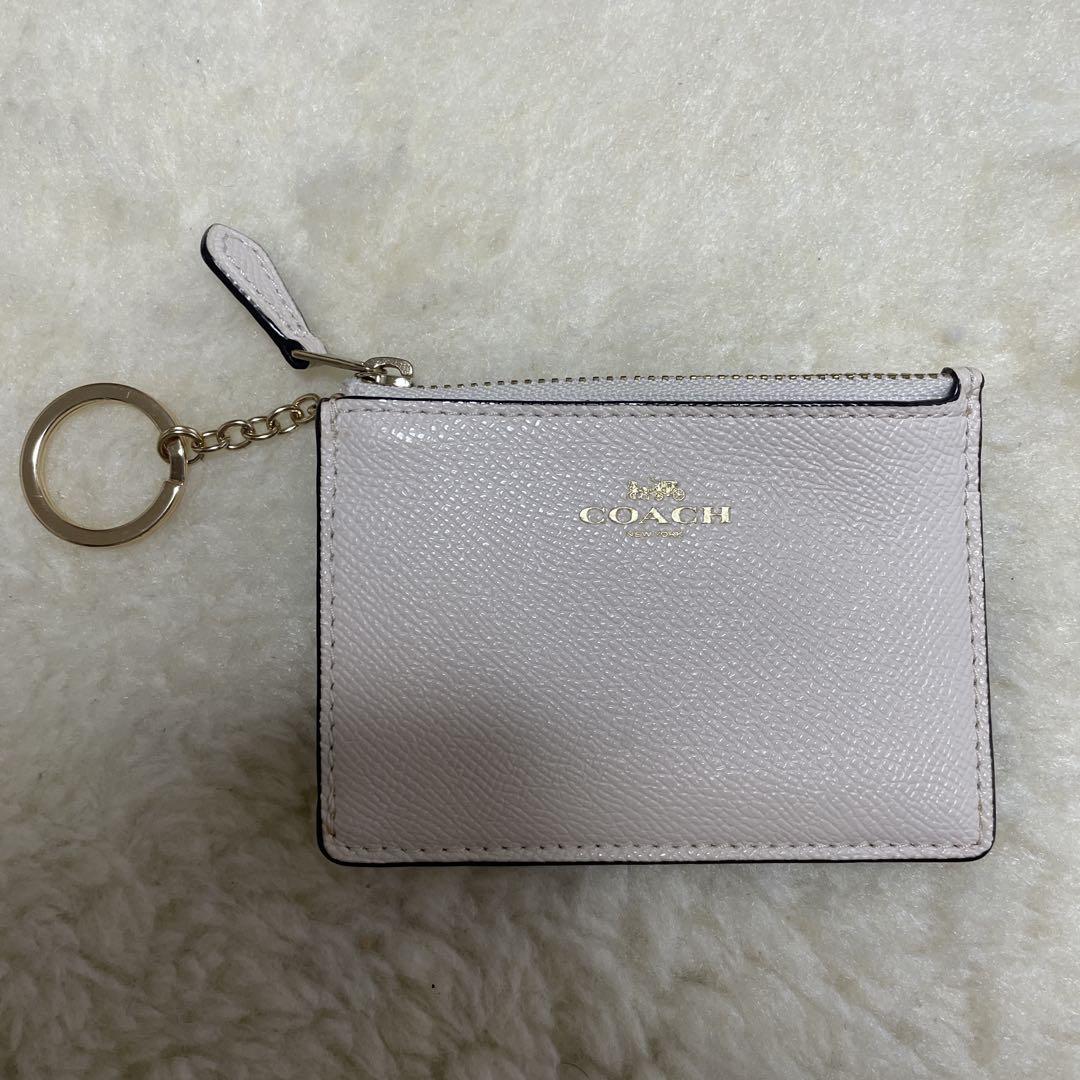 COACH コーチ レザー パス コイン IDケース リング付き - メルカリ