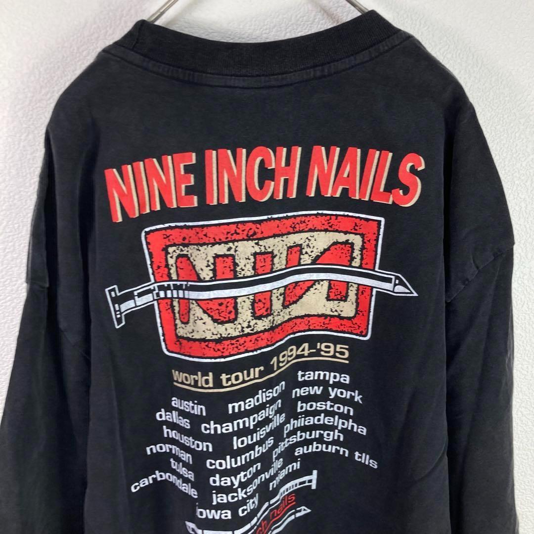 NIN アートプリント ビッグシルエットTシャツ