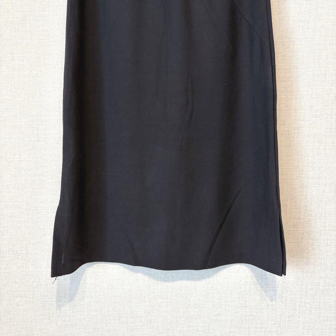 ✨日本製✨ インディヴィ38 ワンピース 春夏 ノースリーブ 上品 モード 黒 ✨日本製✨ インディヴィ38 ワンピース 春夏 ノースリーブ 上品