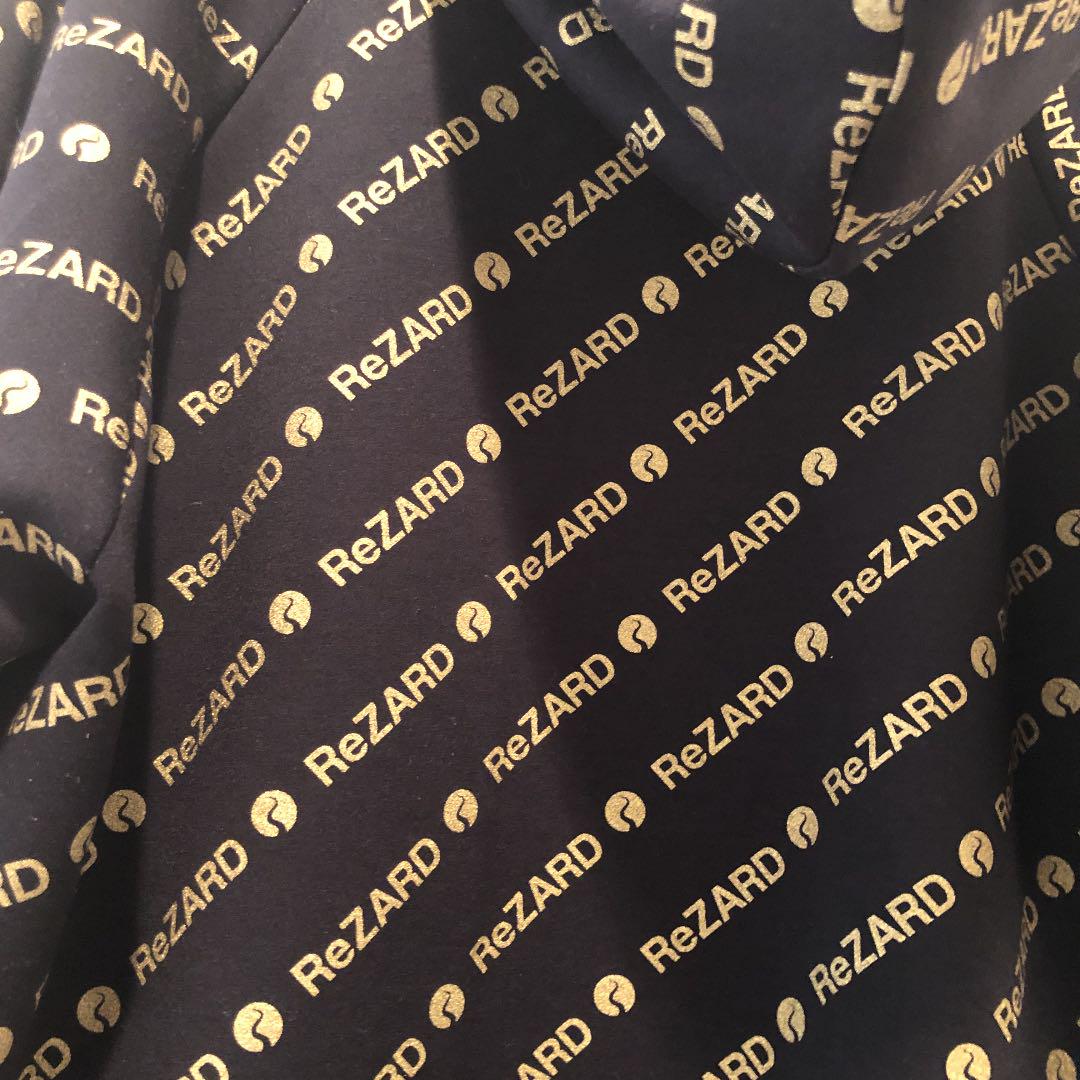になる ReZARD Logo Printed Zip-up Hoodie Gold ZYKLQ-m22433981844 ❉パーカー