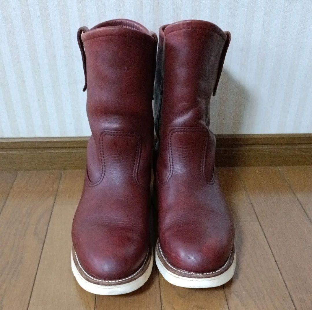 レッドウィング8866 アメリカ製ペコスブーツ6½ E犬タグ 赤褐色