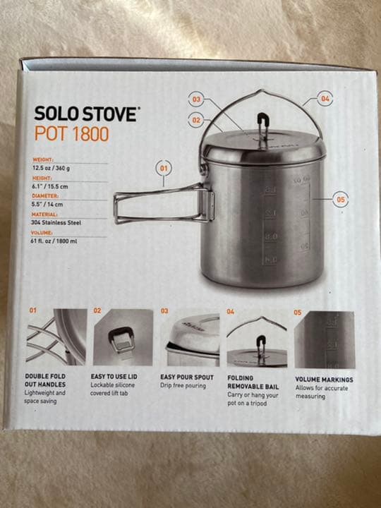 solo stoveソロストーブ タイタン+ポット1800 セット(コンボ