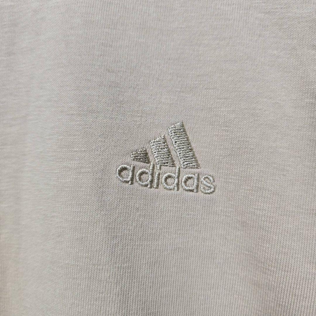 adidas　ビッグロゴ　長袖　Tシャツ　ロンT　M　スリーストライプス　ロゴ
