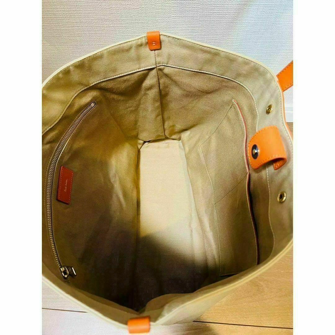 【極美品】Paul Smith コントラストコットンキャンバス トートバッグ