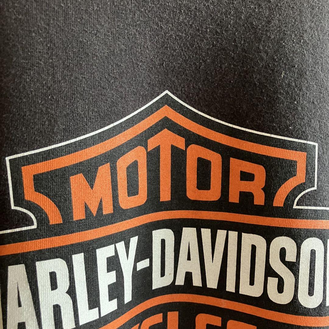 【爆売りセール開催中！】 00's 90's 古着 XL 黒 両面ロゴtシャツ ハーレーダビットソン トップス
