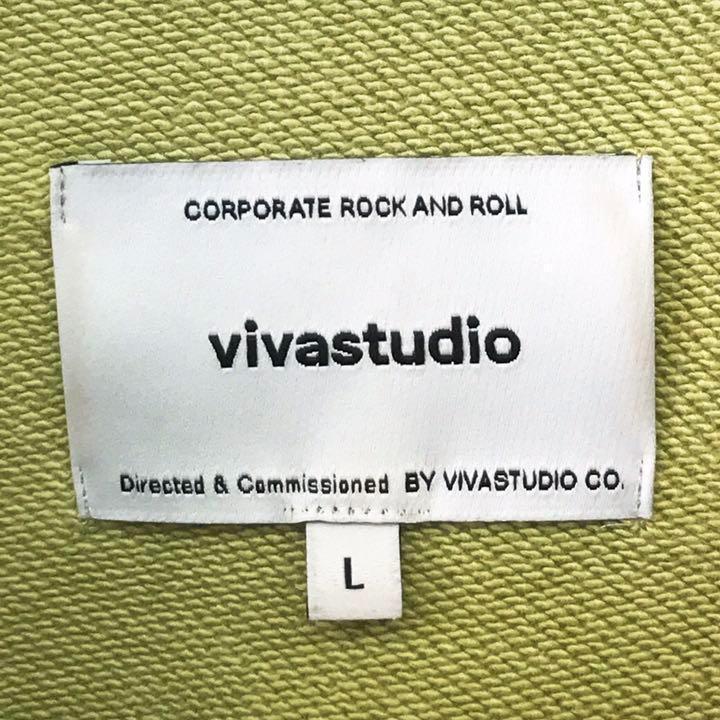 ビバスタジオ vivastudio☆スウェット L 黄緑色