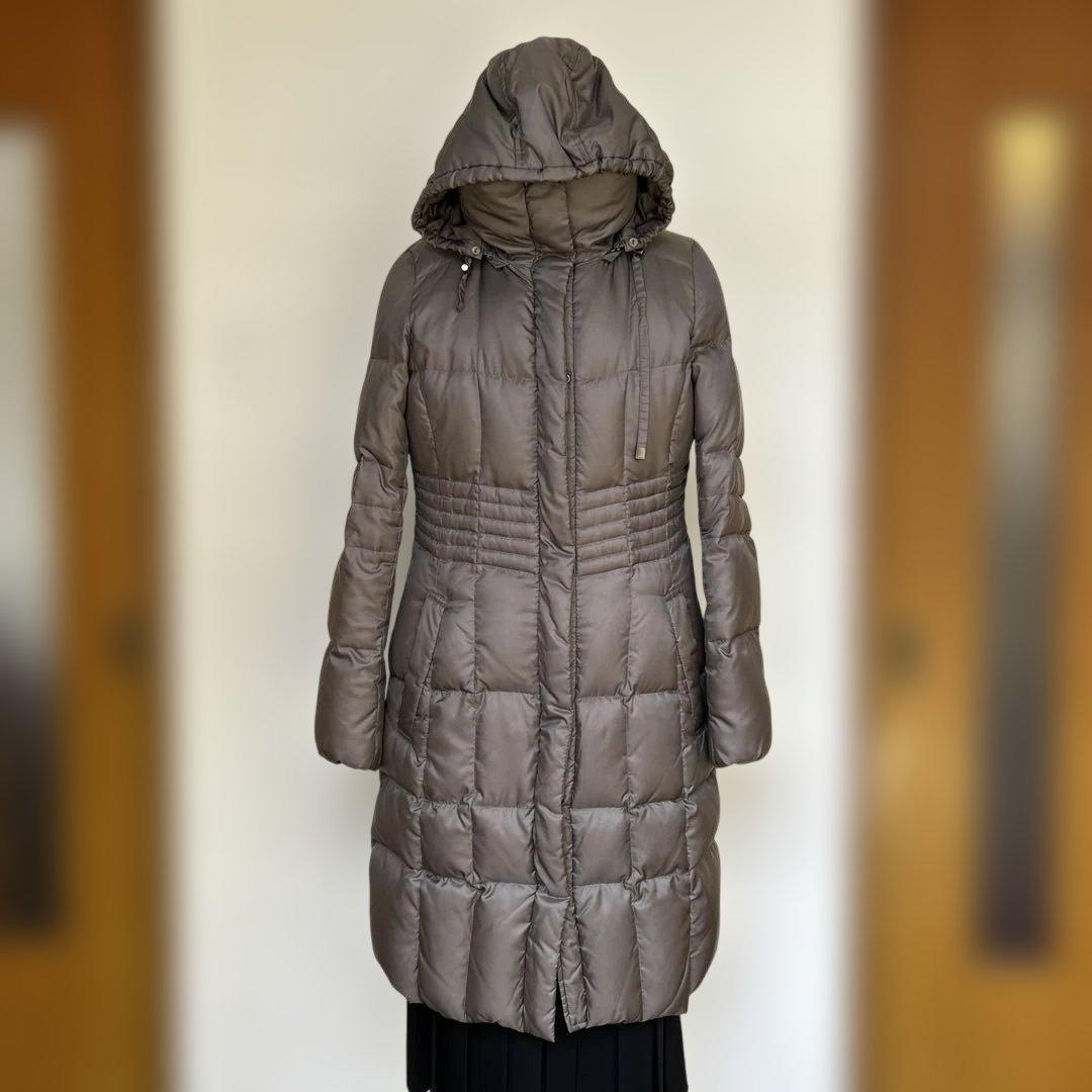 23区 ロングダウンジャケット チャコールグレーサイズ40L 23区