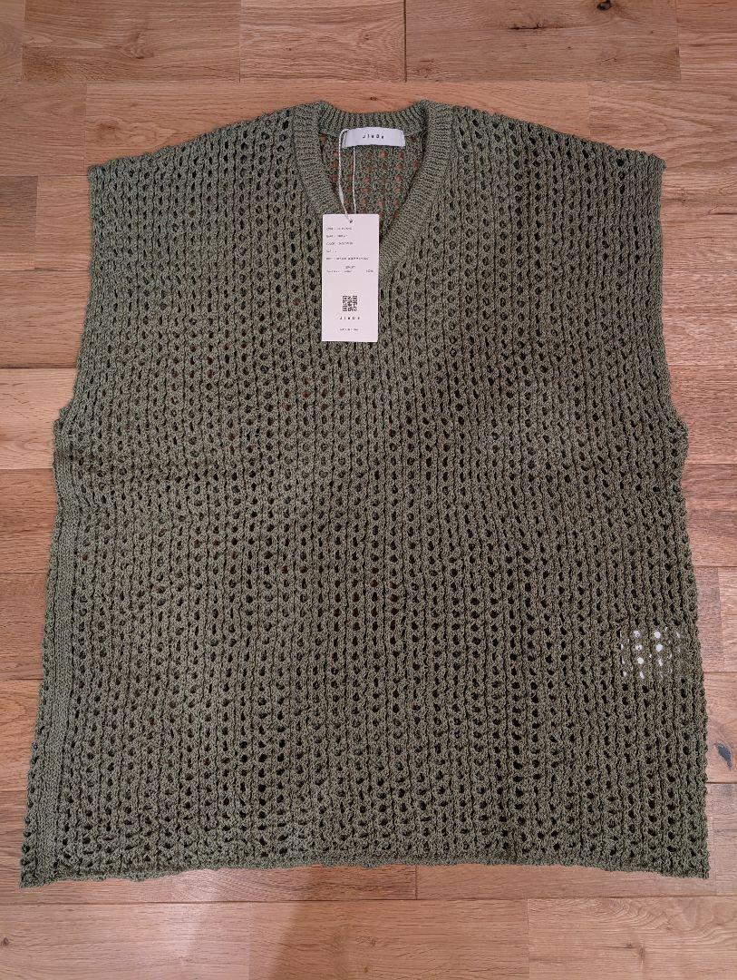 新品 Jieda ジエダ メッシュ ニット ベスト KNIT VEST 24SS