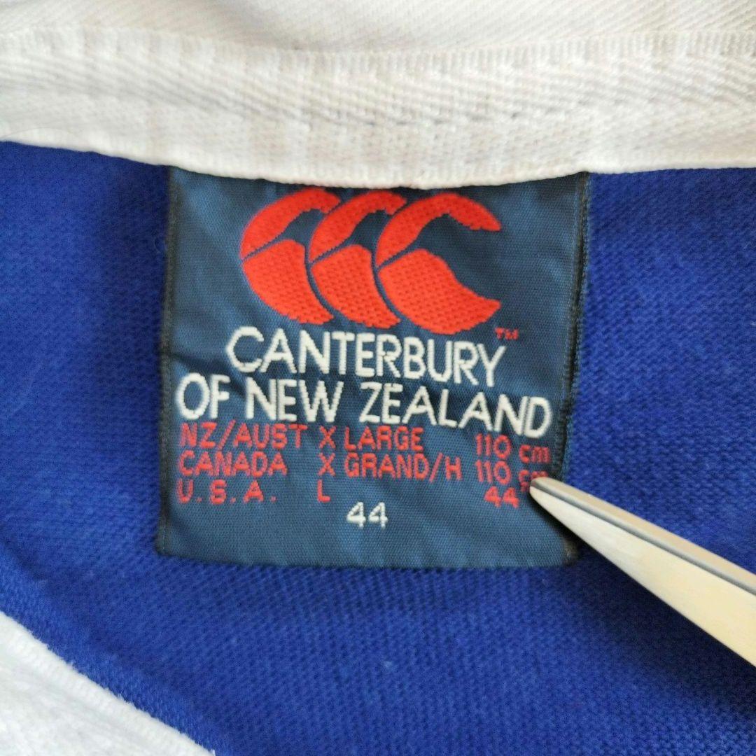 【2025正規激安】 カンタベリー ラガーシャツ 星 ワッペン 刺繍 ロゴ 長袖 ウェア