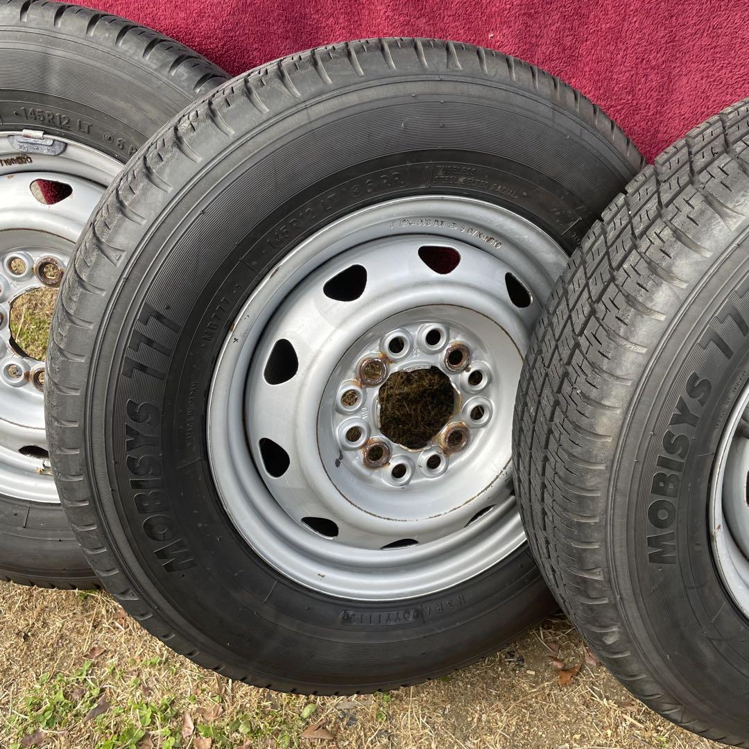 軽トラ 軽バン 145R12 LT 6PR ホイール タイヤ セット