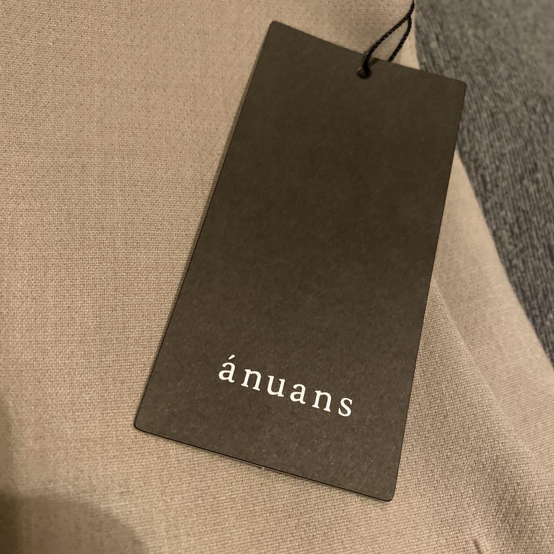 タグ付き新品　ánuans ベージュ　ダブルクロス　コンパクト　ジレ