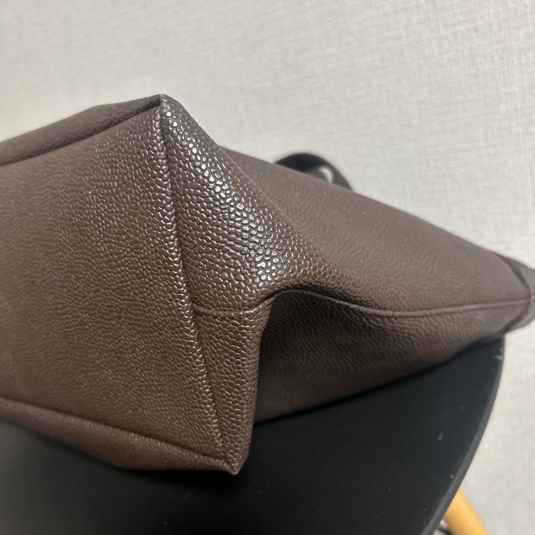 エルベシャプリエ　コーテッドキャンバススクエアトート　705GP モカ✖️モカ