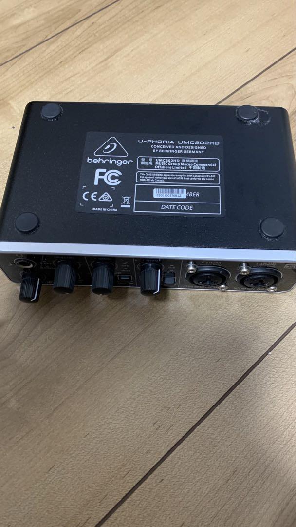 Behringerベリンガー USBオーディオインターフェース UMC202HD