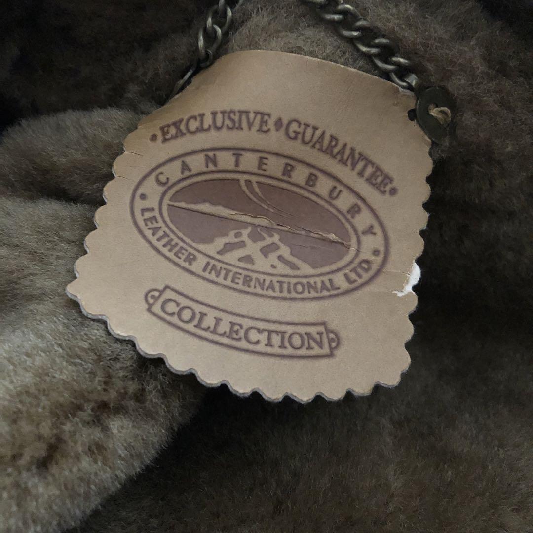ビンテージ90s Canterbury leatherムートンコート 画像7